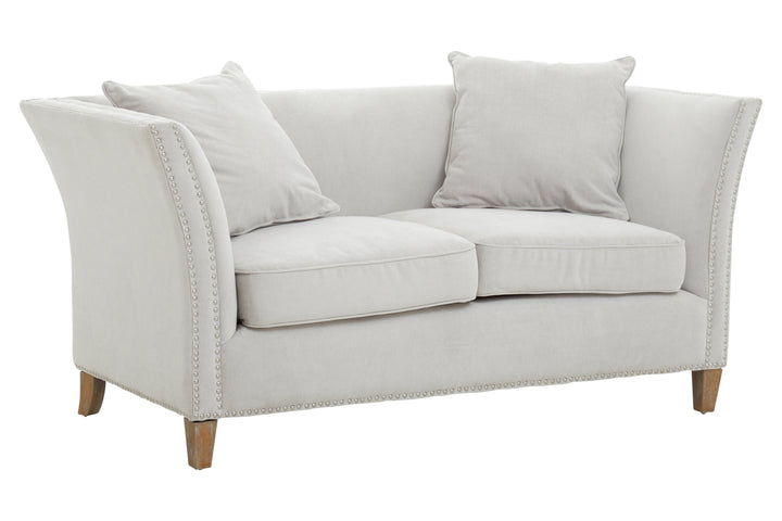 Heron Two Seat Grey Fabric Sofa