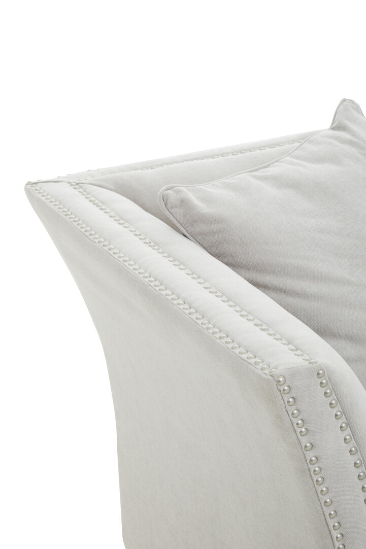 Heron Two Seat Grey Fabric Sofa