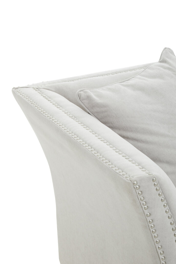 Heron Two Seat Grey Fabric Sofa