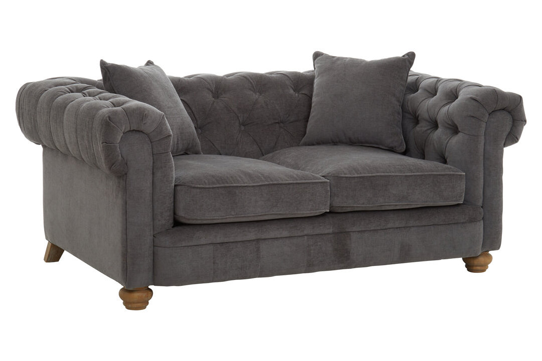 Spencer 2 Seat Grey Fabric Sofa