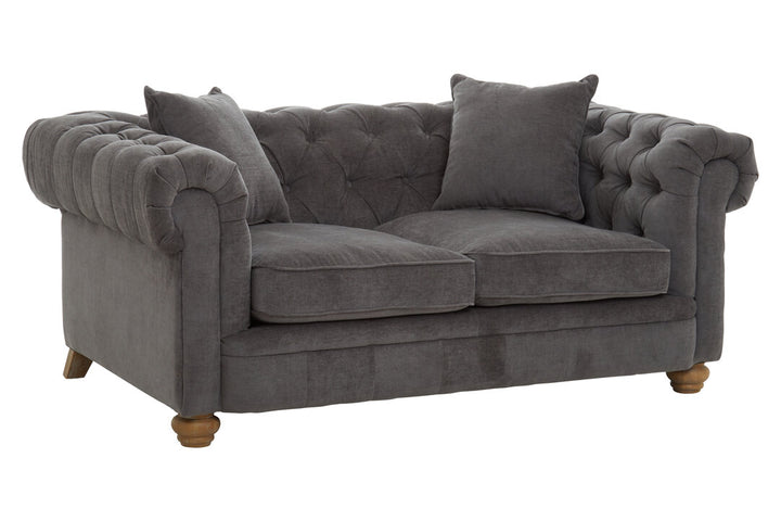 Spencer 2 Seat Grey Fabric Sofa