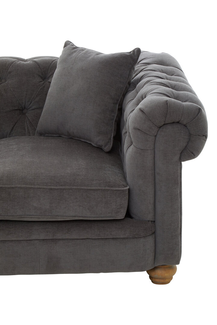 Spencer 2 Seat Grey Fabric Sofa