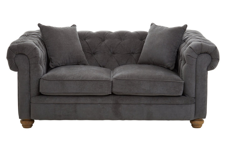 Spencer 2 Seat Grey Fabric Sofa