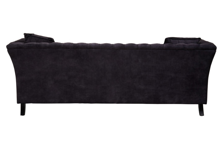 Robin Three Seat Grey Velvet Sofa