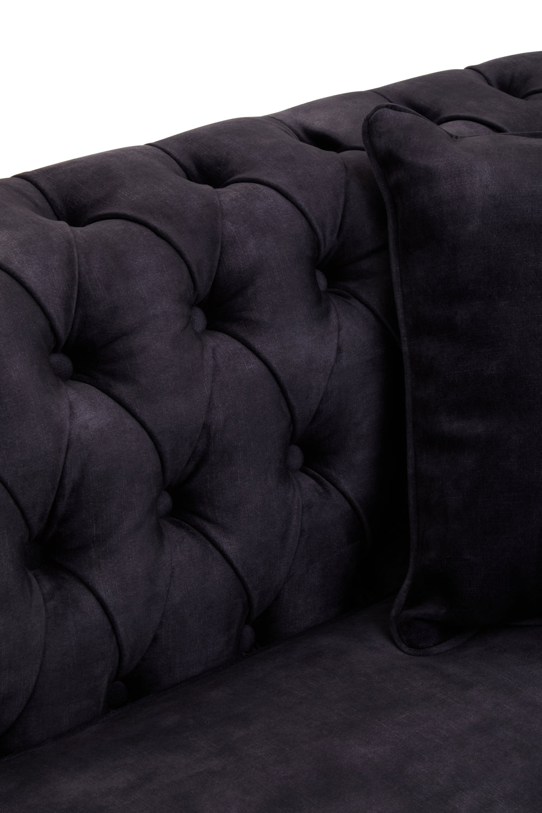 Robin Three Seat Grey Velvet Sofa