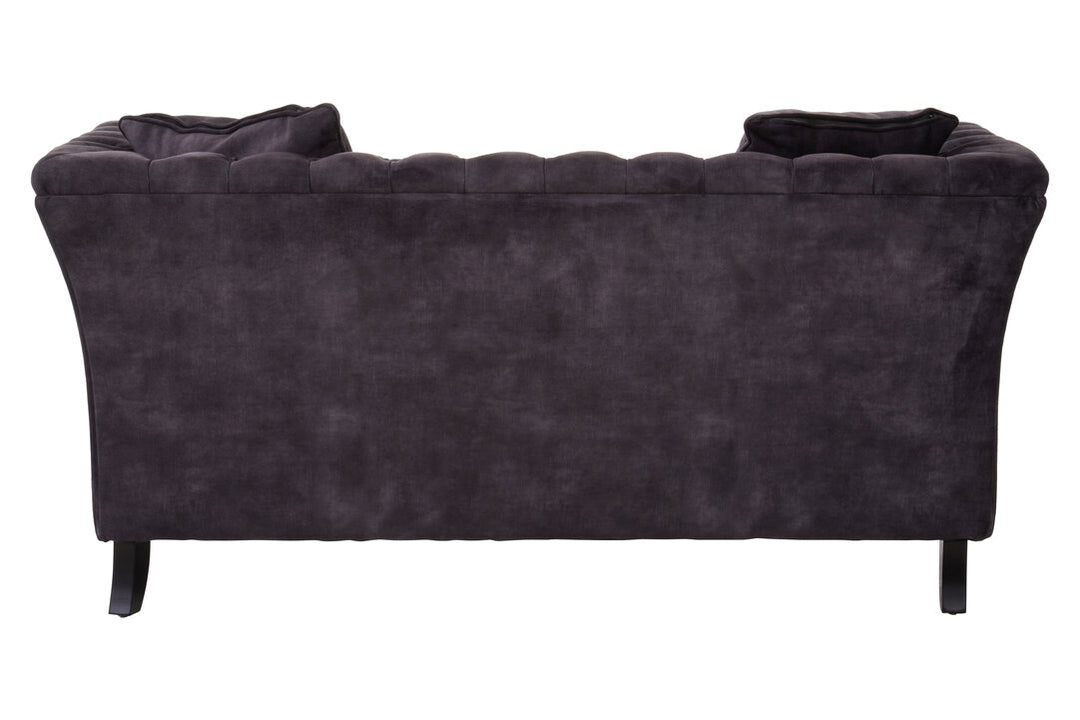 Robin Two Seat Grey Velvet Sofa