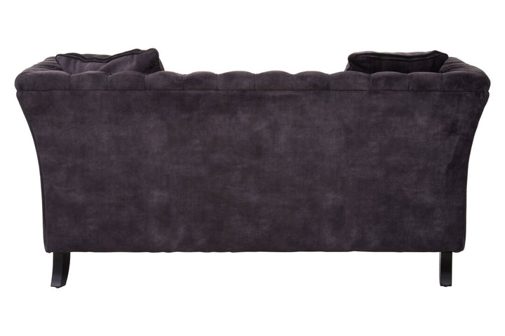 Robin Two Seat Grey Velvet Sofa