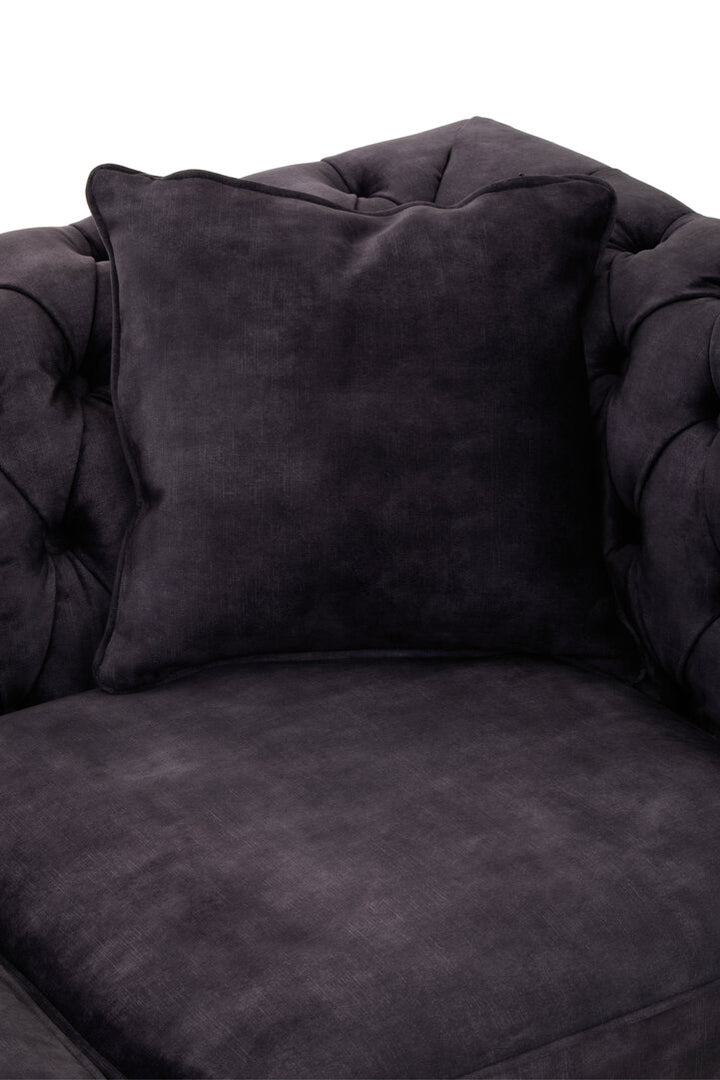 Robin Two Seat Grey Velvet Sofa