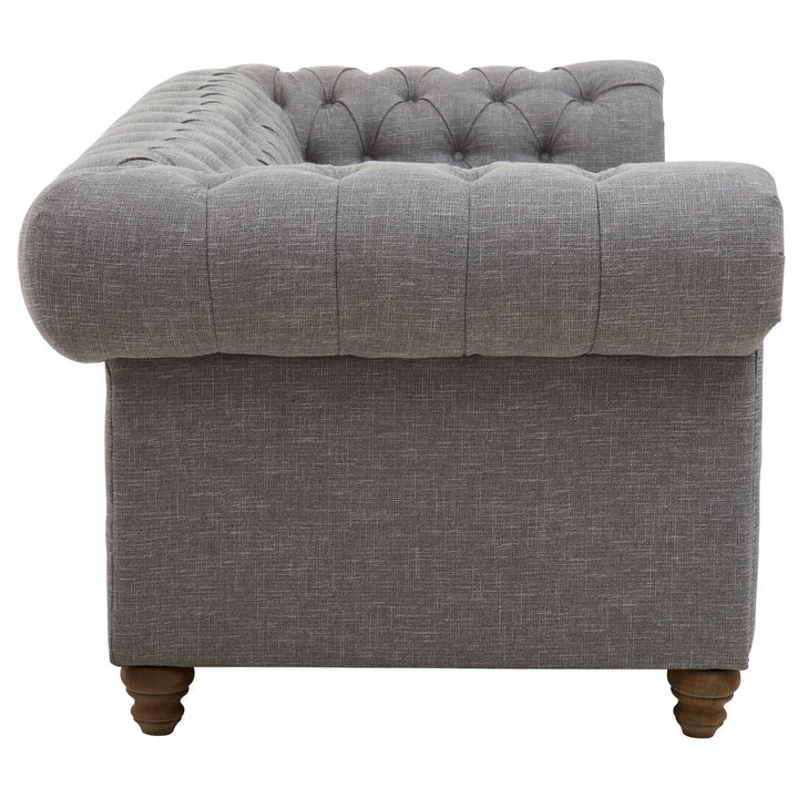 Dove Three Seat Grey Linen Sofa