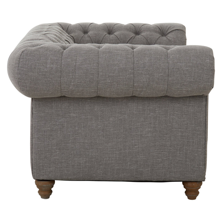Dove Two Seat Grey Linen Sofa