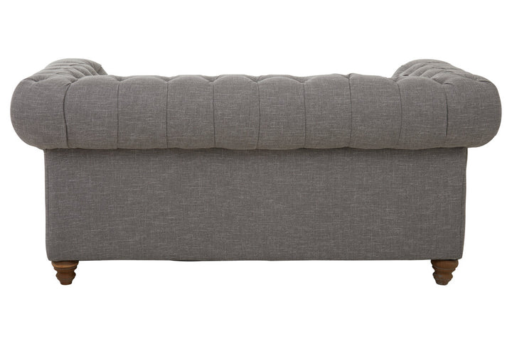 Dove Two Seat Grey Linen Sofa
