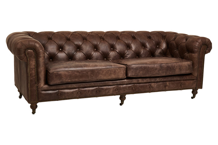 Falcon Brown Leather Sofa