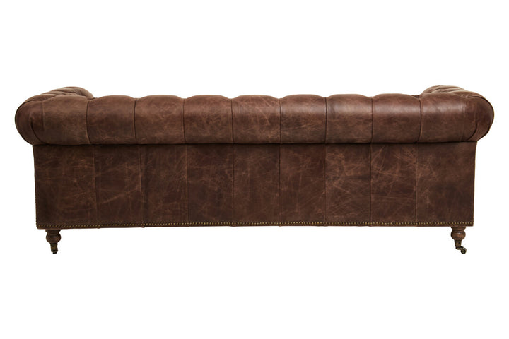 Falcon Brown Leather Sofa