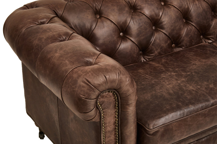 Falcon Brown Leather Sofa