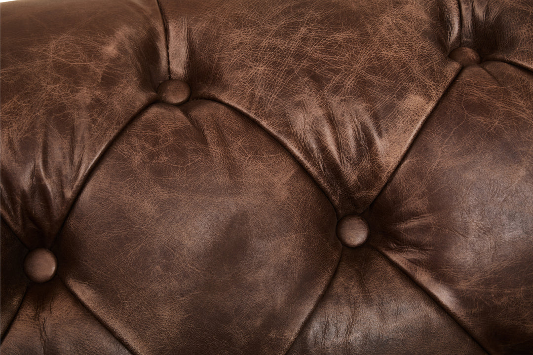 Falcon Brown Leather Sofa