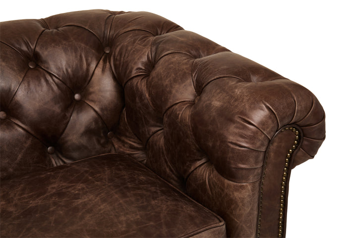 Falcon Brown Leather Sofa
