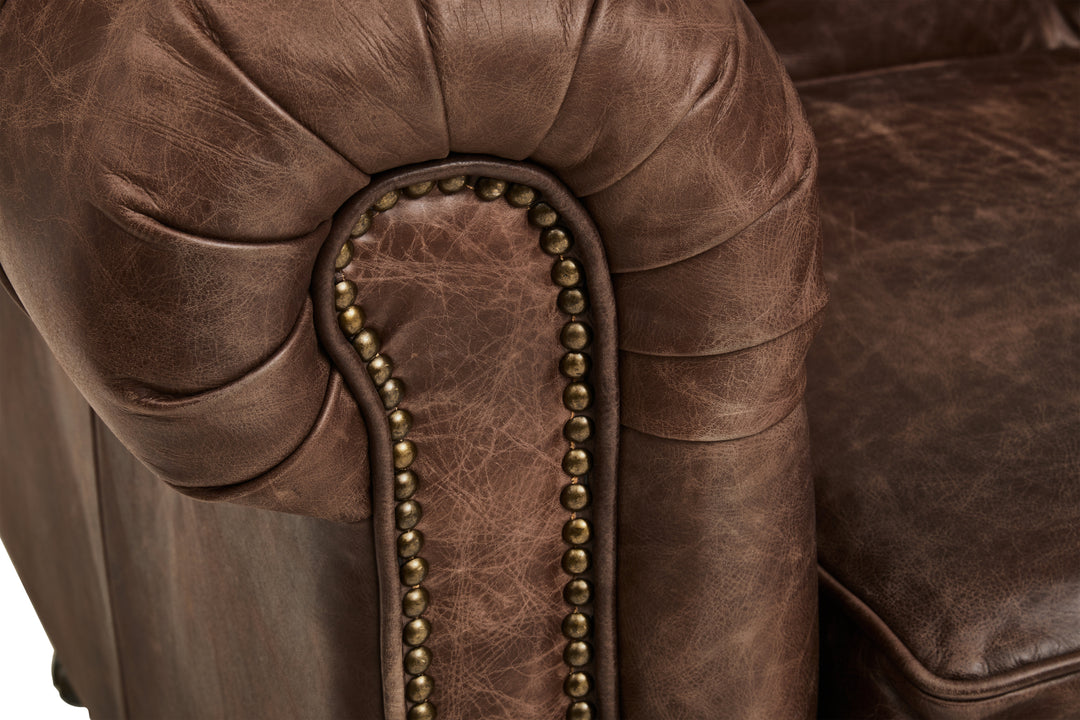 Falcon Brown Leather Sofa