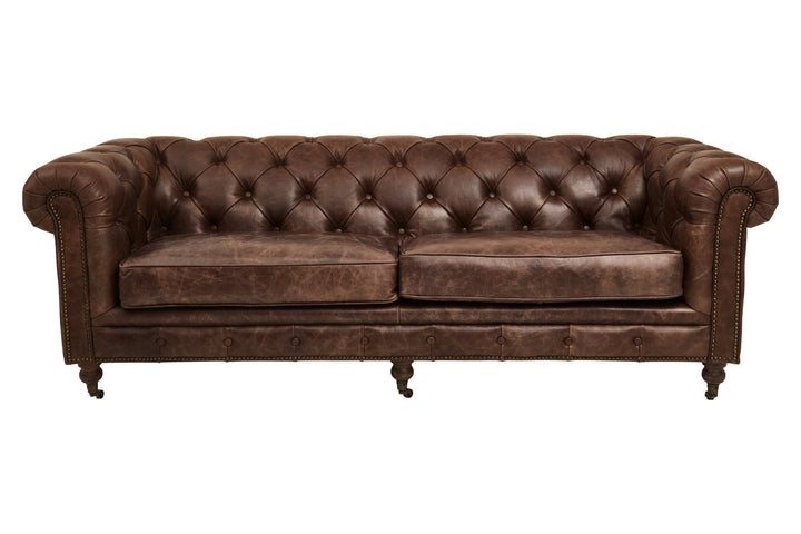 Falcon Brown Leather Sofa