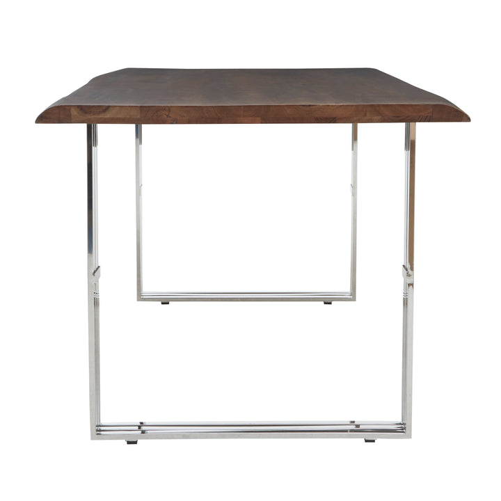 Oscar Natural And Silver Dining Table