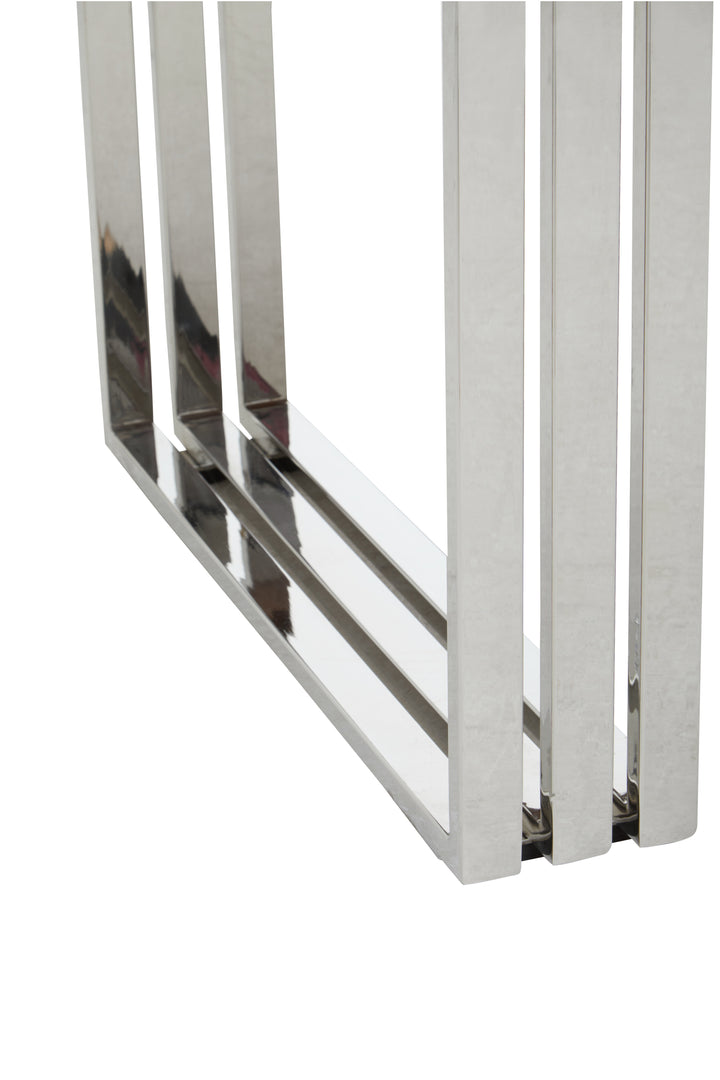 Oscar Natural And Silver Dining Table