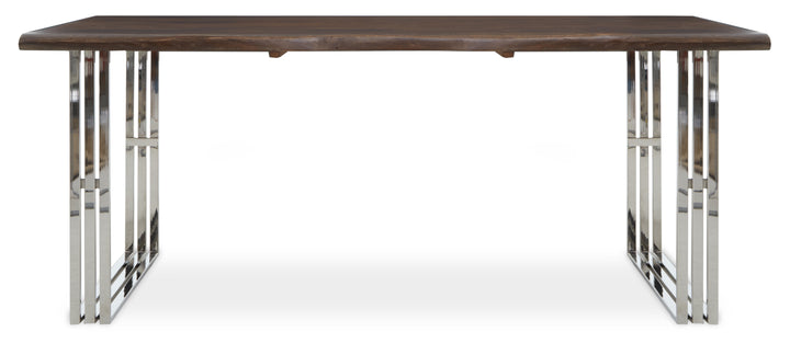 Oscar Natural And Silver Dining Table