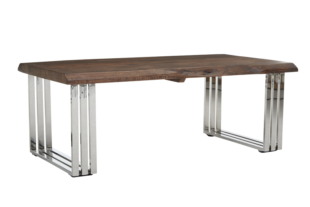 Oscar Natural And Silver Coffee Table