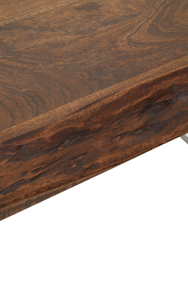 Oscar Natural And Silver Coffee Table