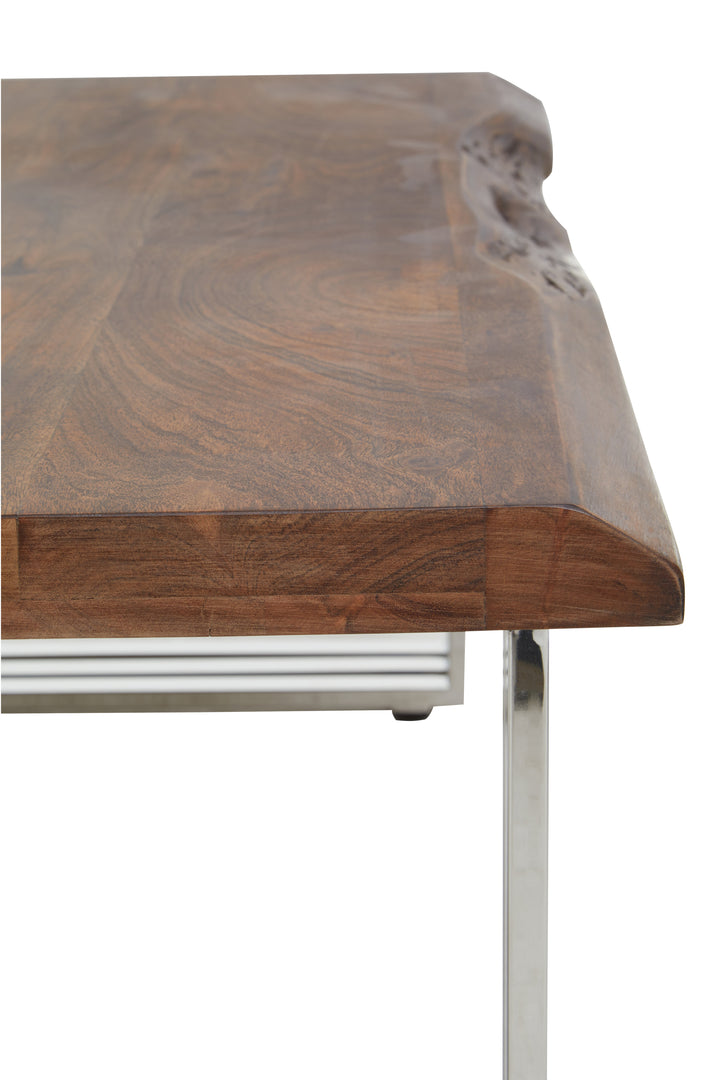 Oscar Natural And Silver Coffee Table