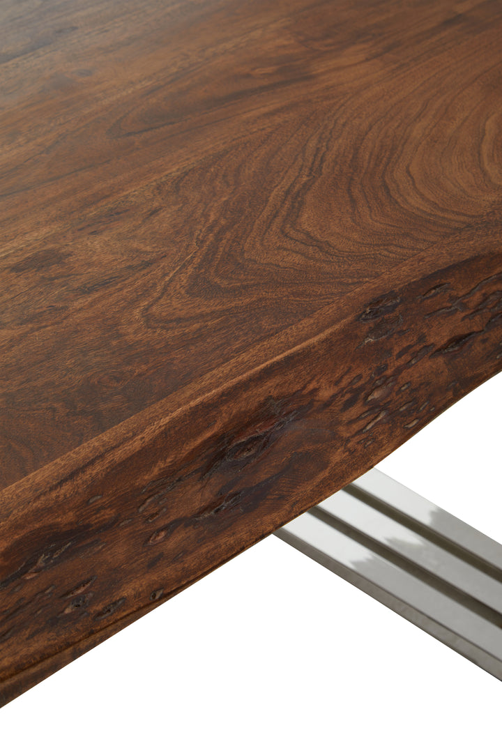 Oscar Natural And Silver Coffee Table