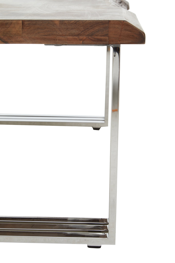 Oscar Natural And Silver Coffee Table