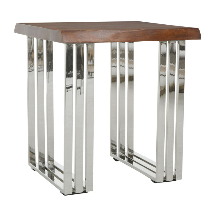 Oscar Natural And Silver Small Console Table