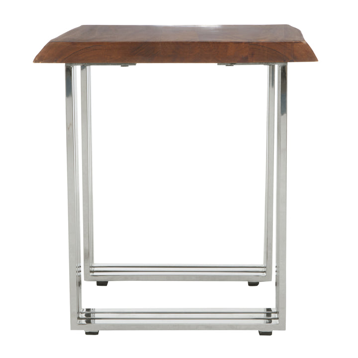 Oscar Natural And Silver Small Console Table