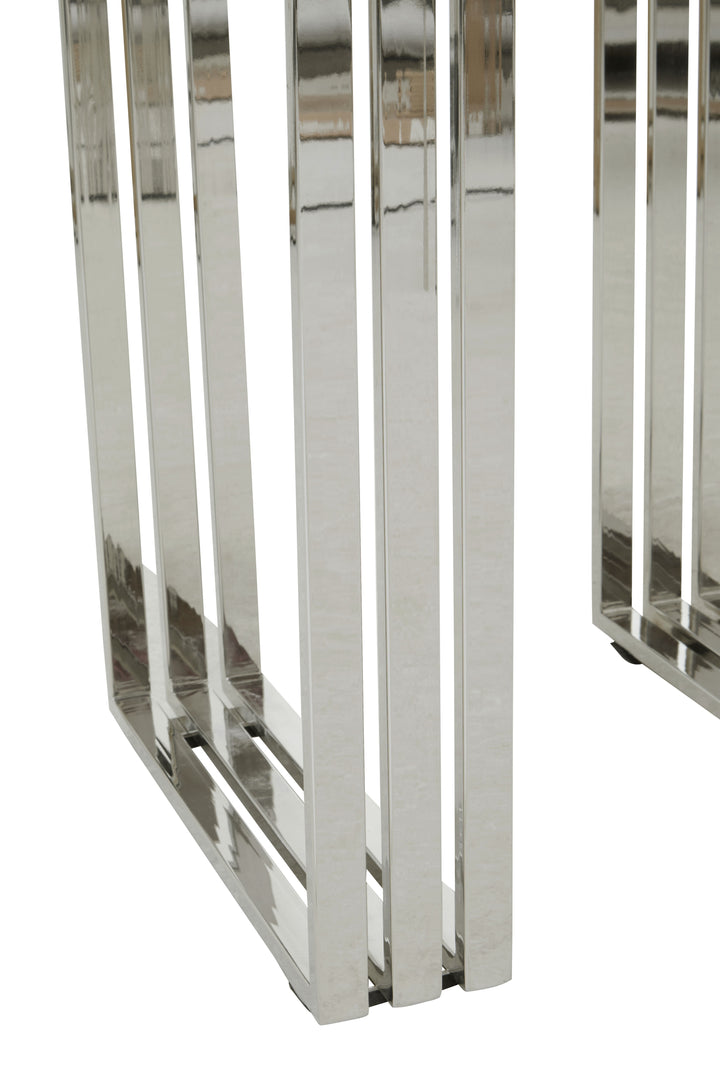 Oscar Natural And Silver Small Console Table