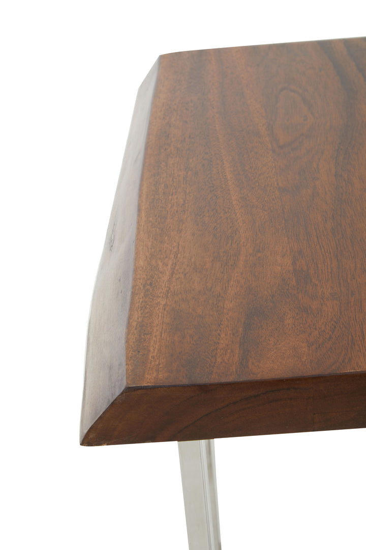 Oscar Natural And Silver Small Console Table