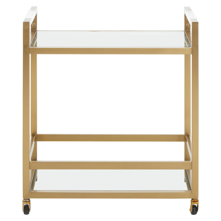 Pax Matte Gold Two Tier Butler Trolley