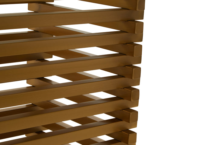 Pax Matte Gold Dining Table.