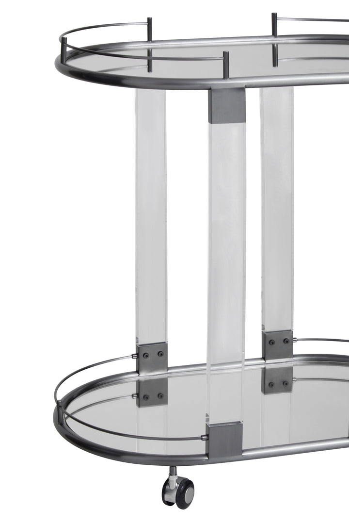 Pax Drinks Trolley in Metallic Frame