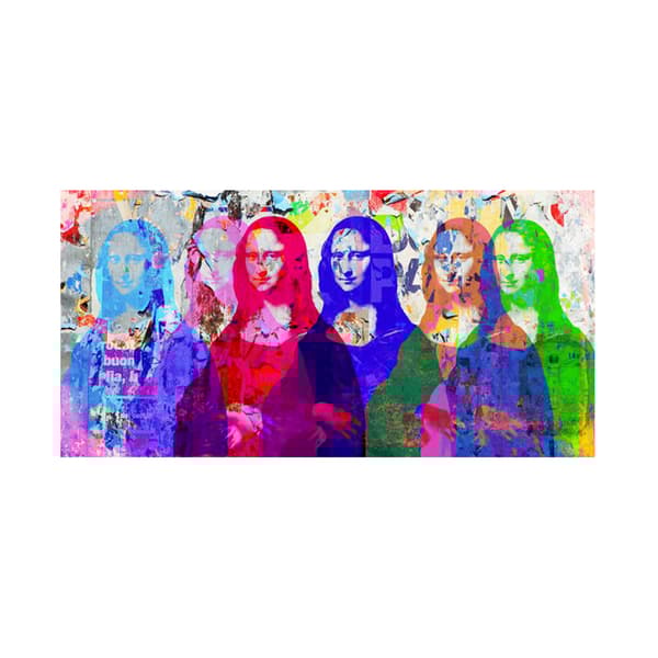 Mona's Colourful Life, Canvas Artwork - Andrew Martin