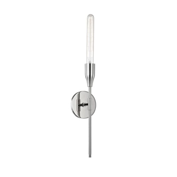 Tara Single Wall Light, Wall Light, Polished Nickel - Andrew Martin