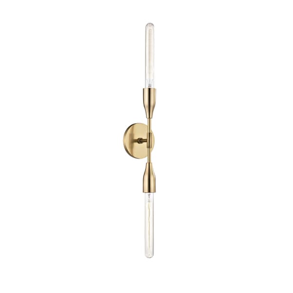 Tara Wall Light Brass, Wall Light, Aged Brass - Andrew Martin