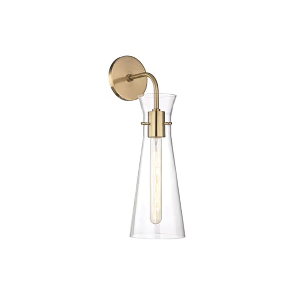 Anna Wall Light, Wall Light, Aged Brass - Andrew Martin