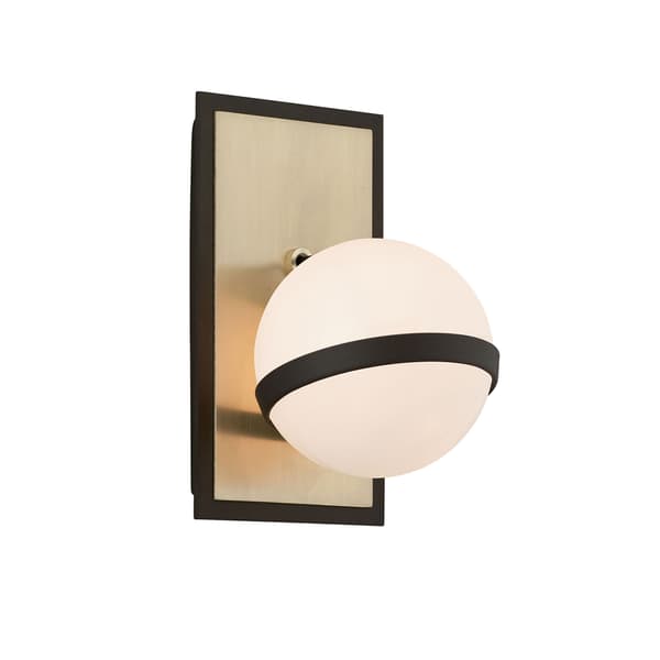 Ace Wall Light, Wall Light, Black/Brass - Andrew Martin