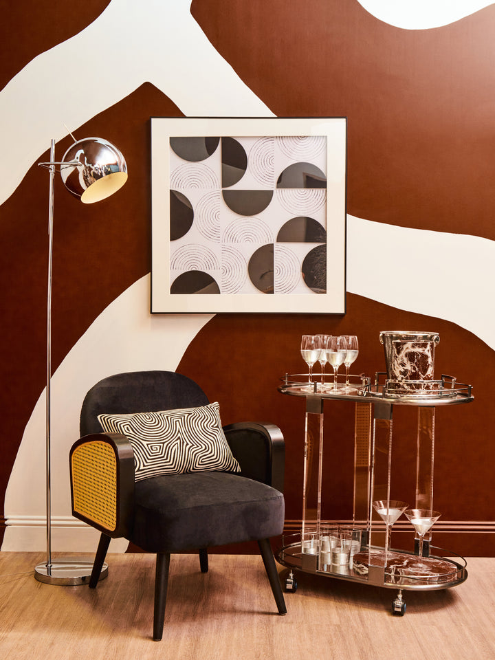 Pax Drinks Trolley in Metallic Frame