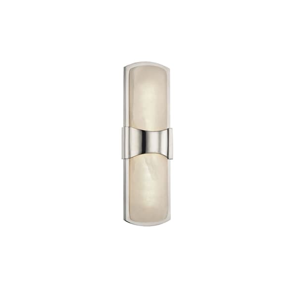 Valencia Wall Light Nickel, Wall Light, Small, Polished Nickel - Andrew Martin