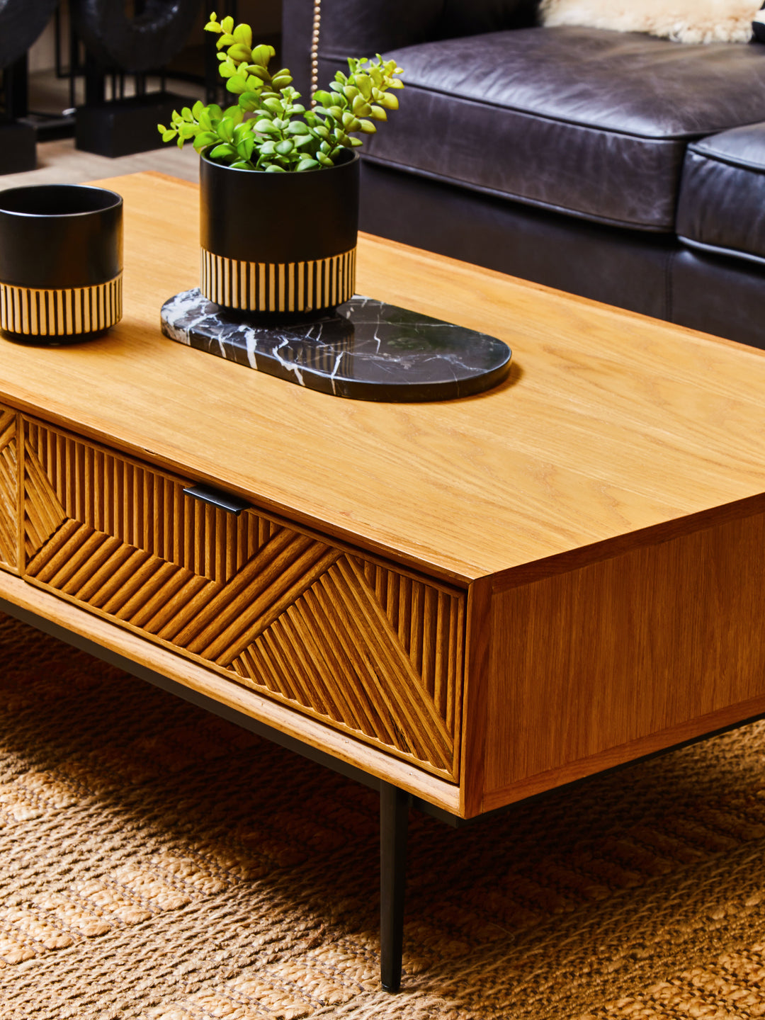 Swallow Natural Finish Wooden Coffee Table
