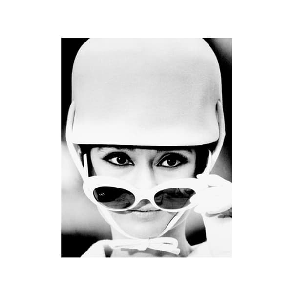 Audrey Cap, Plexiglass Artwork, 80cm x 120cm, Black/White - Andrew Martin