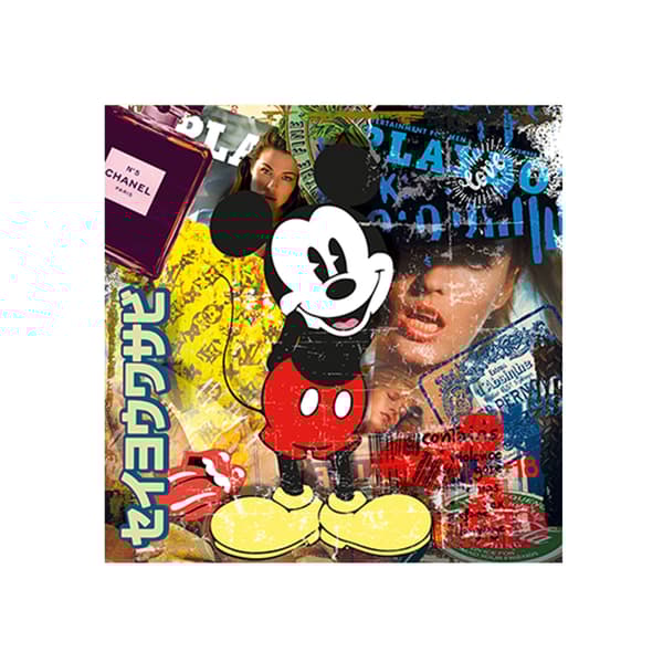 Playboy Mickey Tokyo, Plexiglass Artwork, 100cm x 100cm, Multicoloured - Andrew Martin