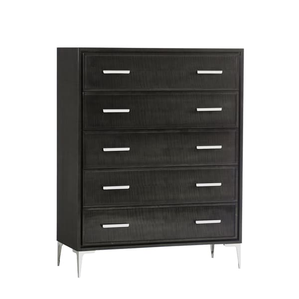 Chloe Chest Of Drawers, Chest of Drawers, Tall, Dark - Andrew Martin