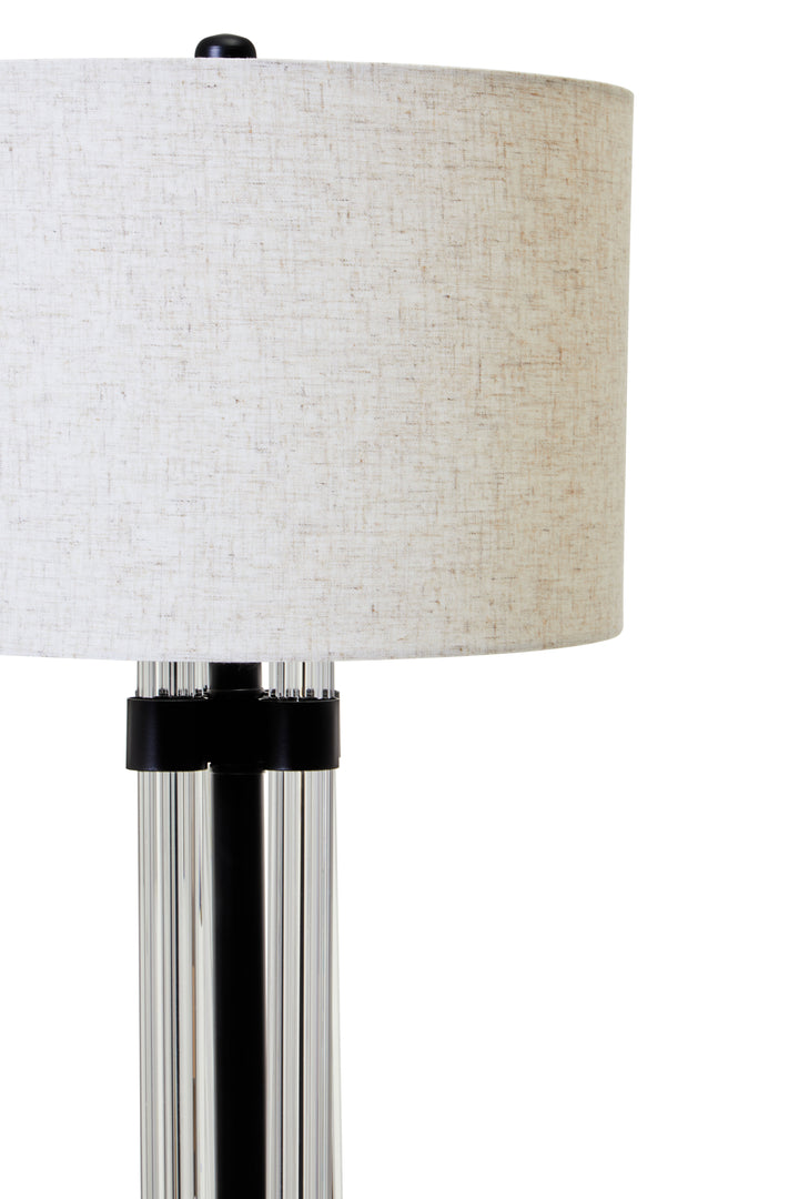 Sparky Matte Black and Ivory Table Lamp