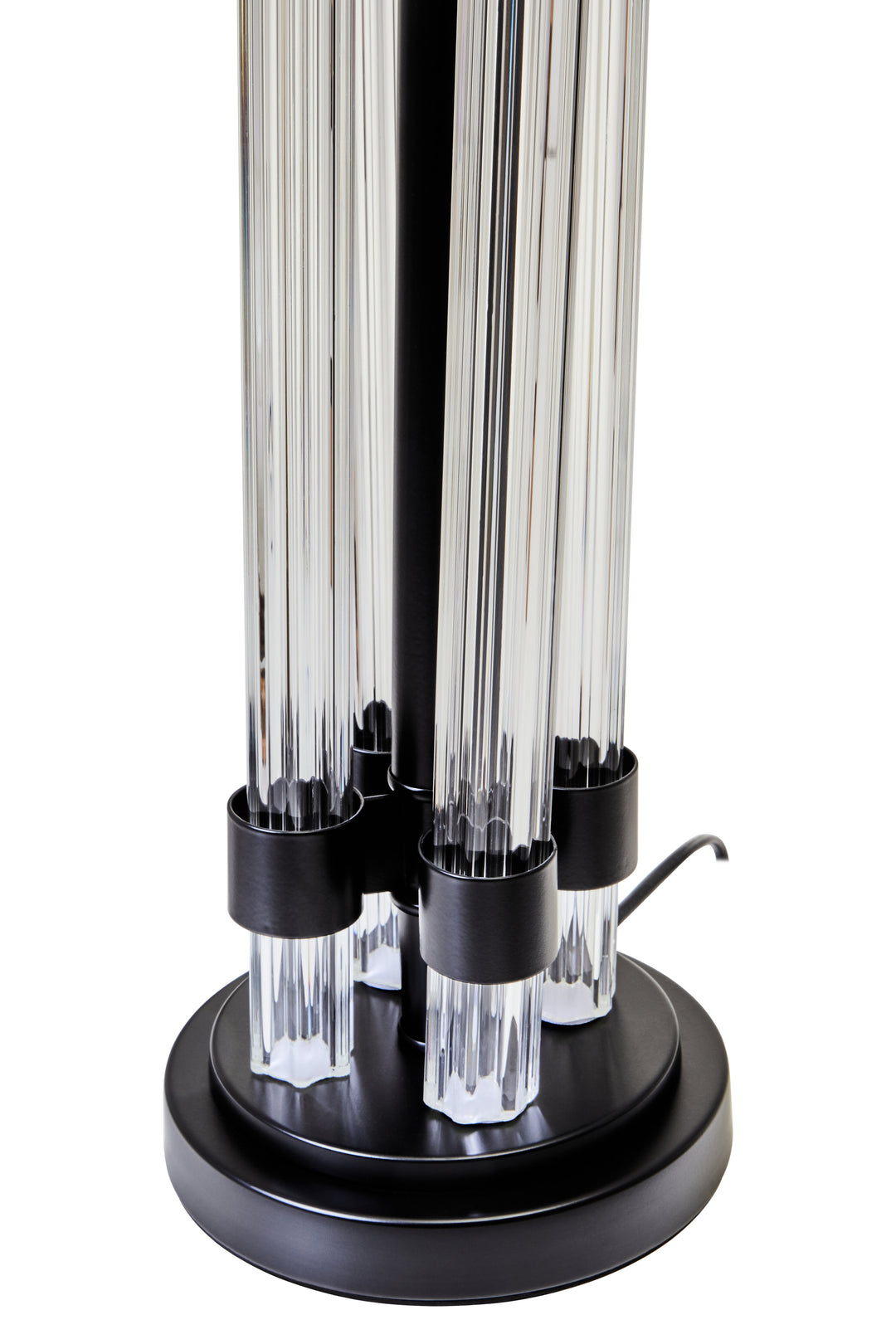 Sparky Matte Black and Ivory Table Lamp